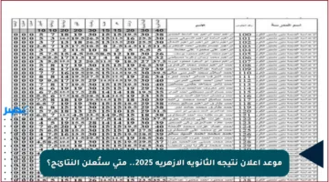 موعد إعلان نتيجة الثانوية الأزهرية 2025.. متى ستُعلن النتائج؟